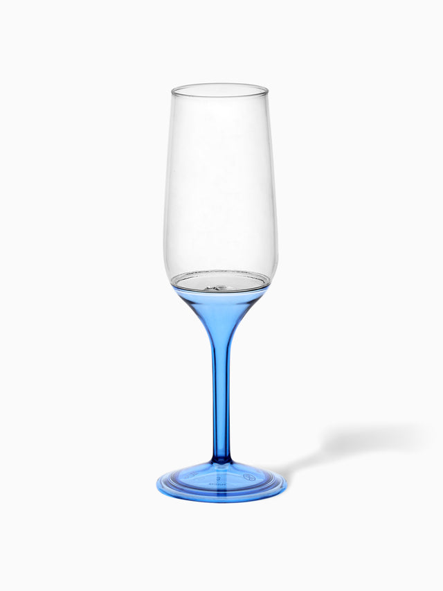 POP 6oz Champagne Flute with Colored Stems