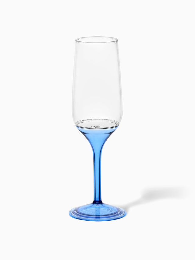 POP 6oz Champagne Flute with Colored Stems