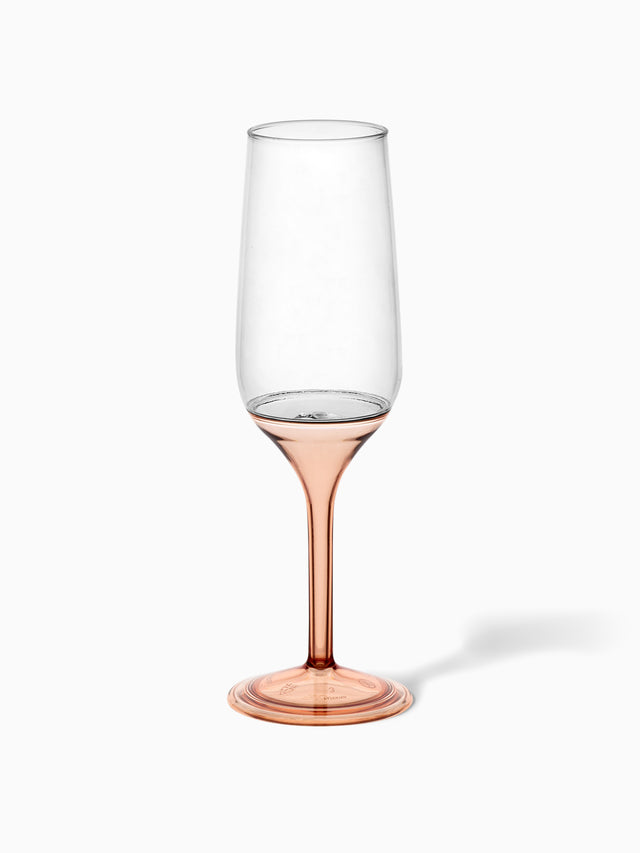 POP 6oz Champagne Flute with Colored Stems