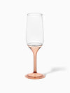 POP 6oz Champagne Flute with Colored Stems - Bulk