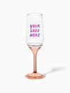 POP 6oz Champagne Flute with Colored Stems - Bulk