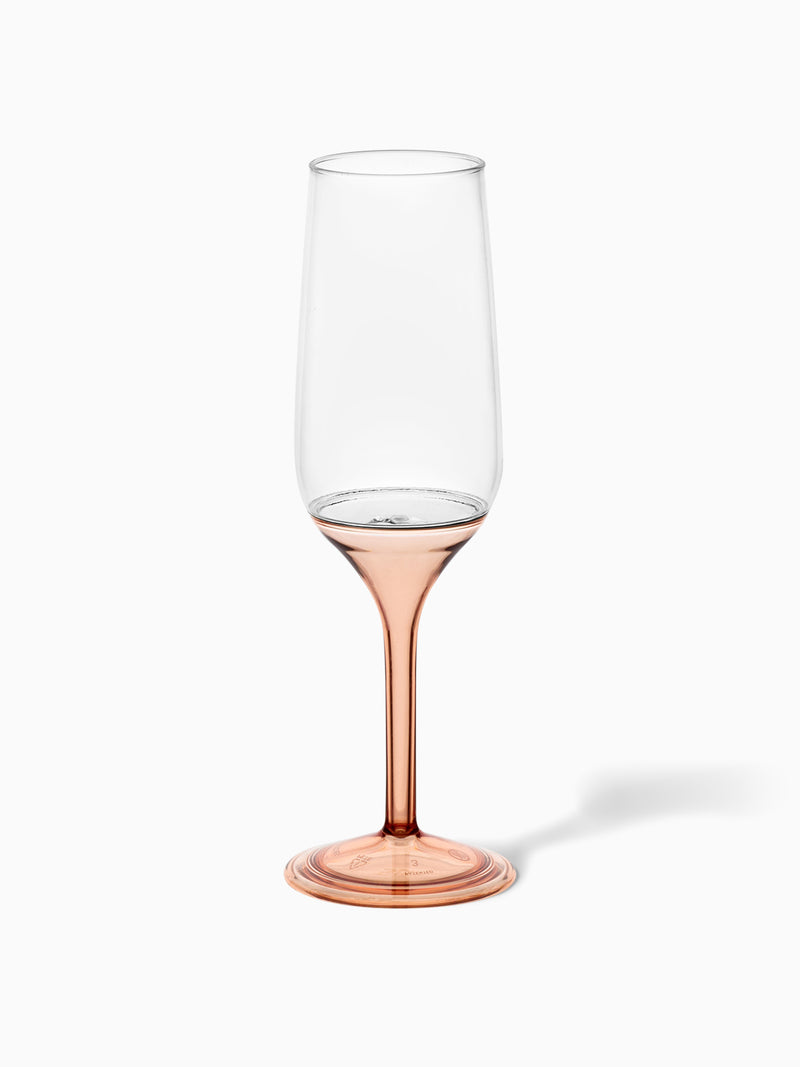 POP 6oz Champagne Flute with Colored Stems