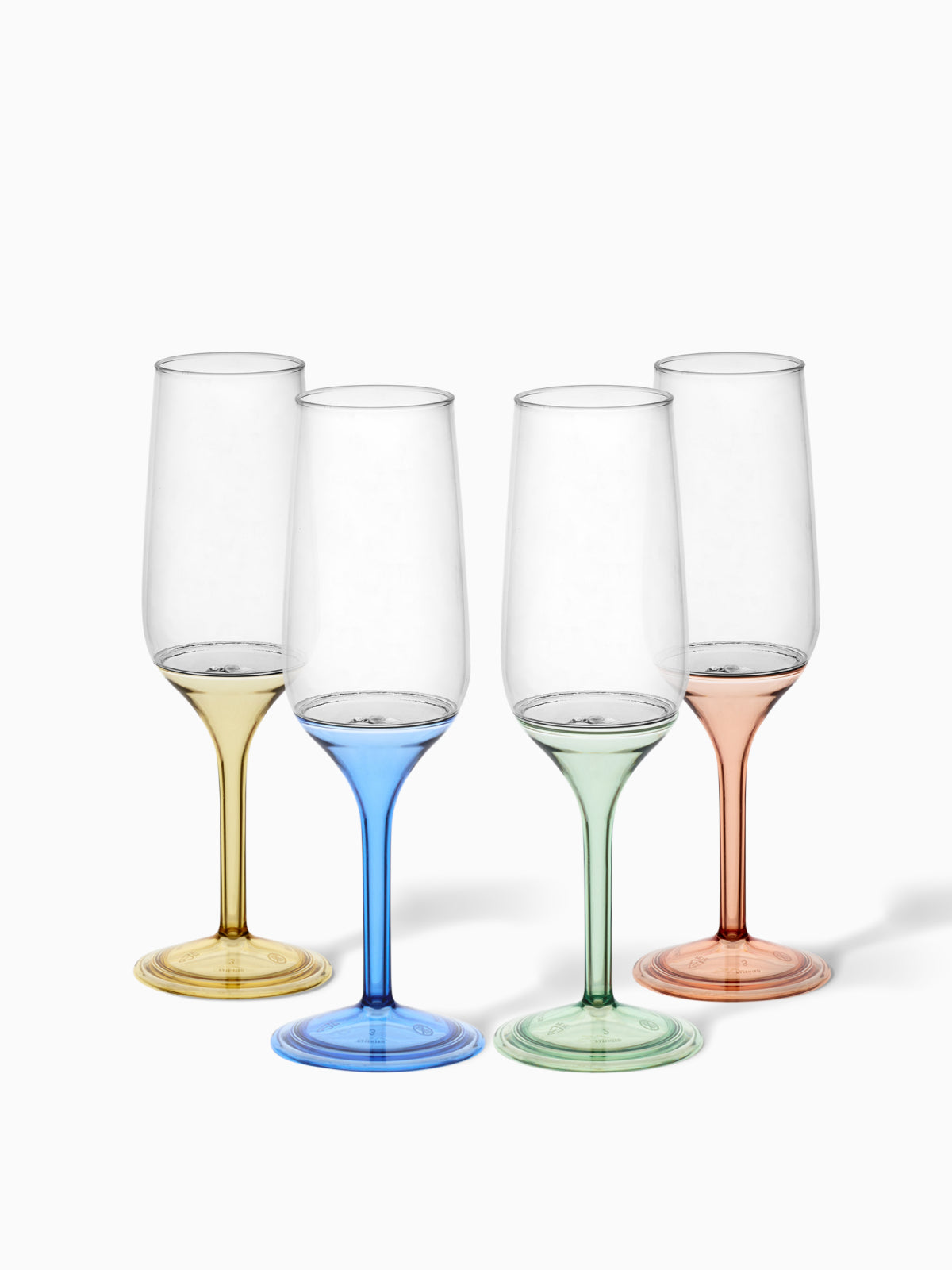 POP 6oz Champagne Flute with Colored Stems