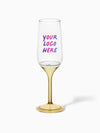 POP 6oz Champagne Flute with Colored Stems