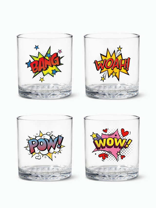 Pop Art - RESERVE 12oz Old Fashioned Tritan™ Copolyester Glass