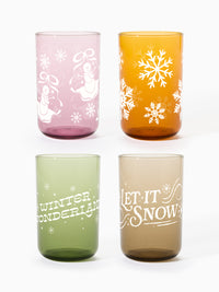 Winter Wonderland - RESERVE 10oz Tumbler Tritan™ Copolyester Glass - Mixed Color Set