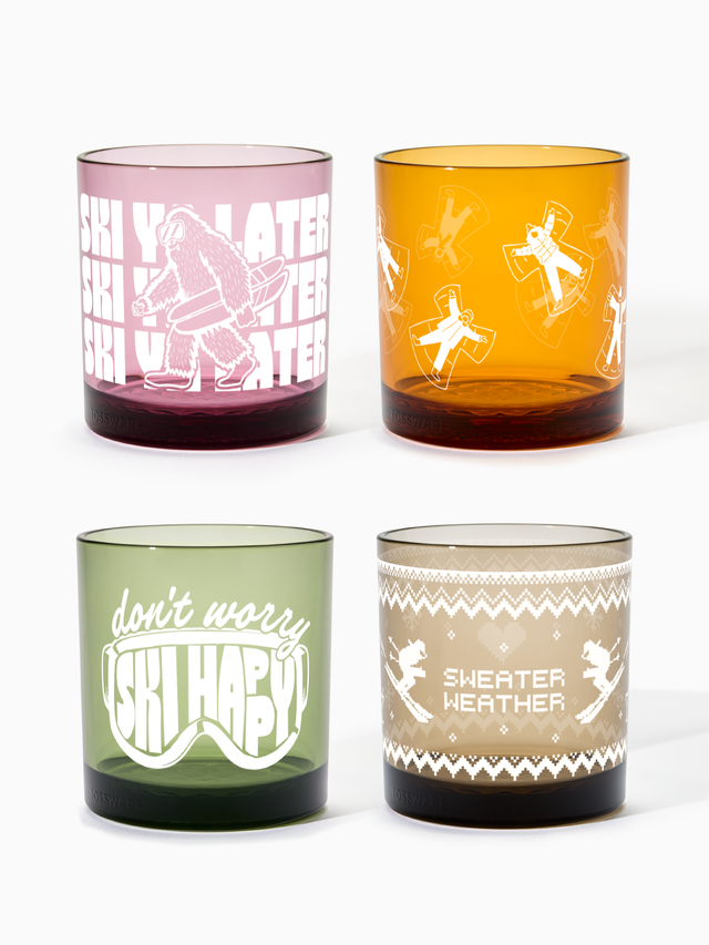 Après Ski Club - RESERVE 12oz Old Fashioned Color Series Tritan™ Copolyester Glass Mixed Set