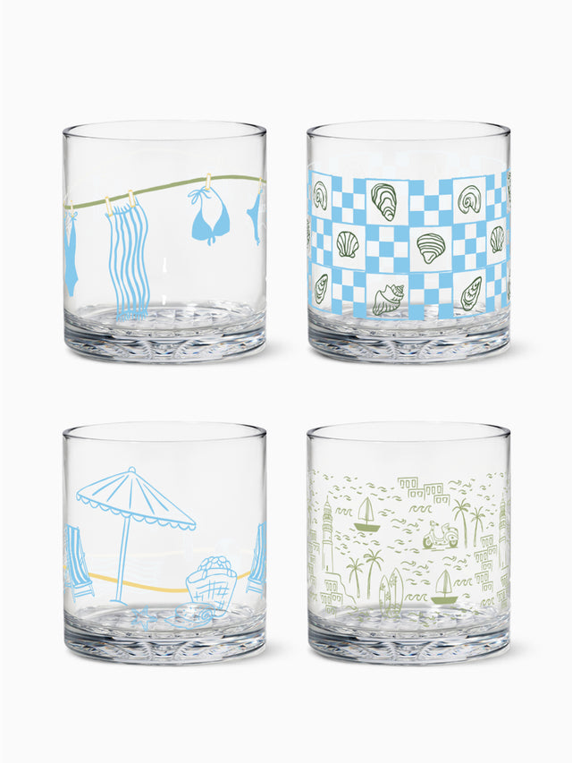 Summer Retreat - RESERVE 12oz Old Fashioned Tritan™ Copolyester Glass
