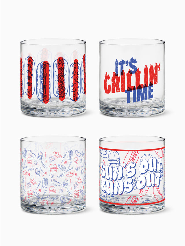 Summer BBQ - RESERVE 12oz Old Fashioned Tritan™ Copolyester Glass