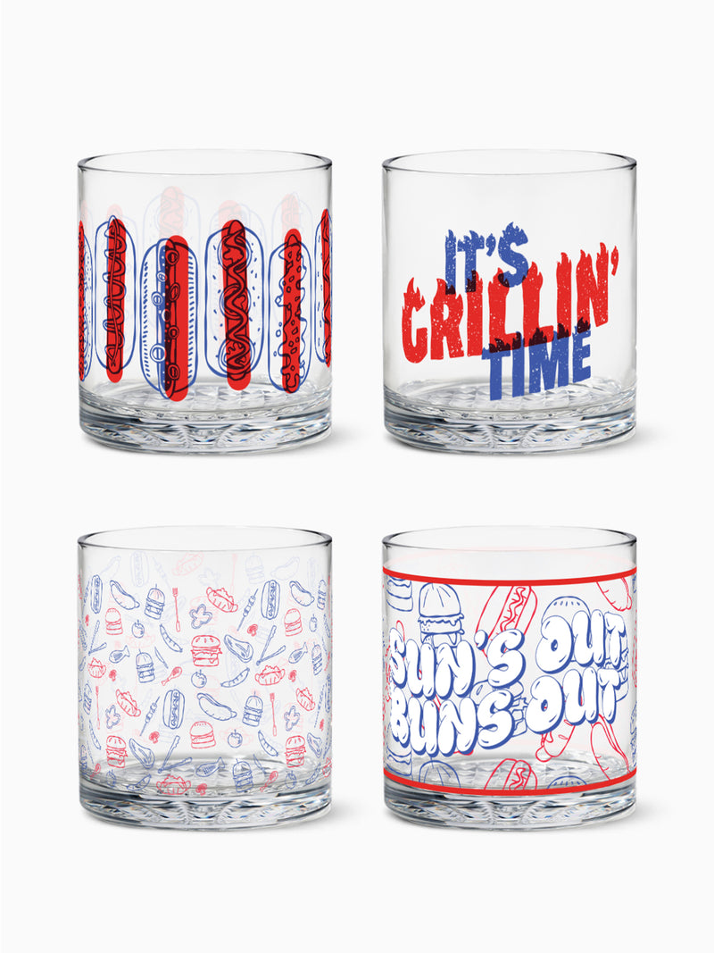 Summer BBQ - RESERVE 12oz Old Fashioned Tritan™ Copolyester Glass