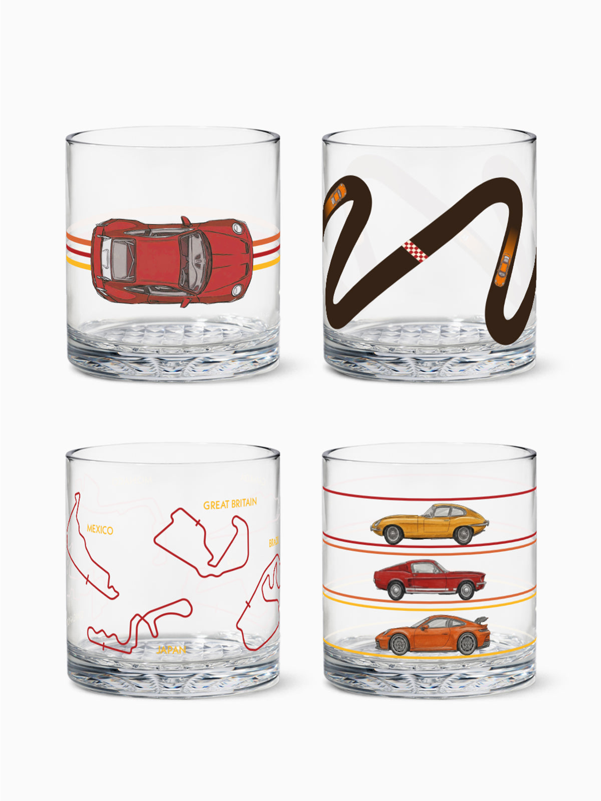 Vintage Cars - RESERVE 12oz Old Fashioned Tritan™ Copolyester Glass