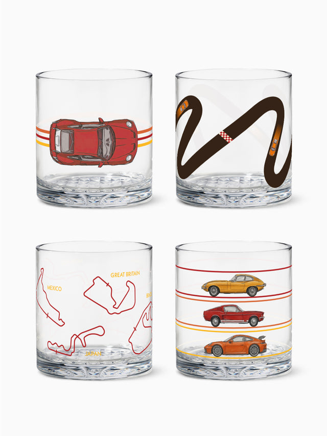 Vintage Cars - RESERVE 12oz Old Fashioned Tritan™ Copolyester Glass