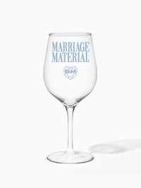 Marriage Material™ - TOSSWARE × BRIDEMERCH - RESERVE 16oz Wine Tritan™ Copolyester Glass - Blue