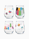 Cool Cats Club - RESERVE 16oz Stemless Wine Tritan™ Copolyester Glass