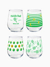 Pickleball Social Club - RESERVE 16oz Stemless Wine Tritan™ Copolyester Glass