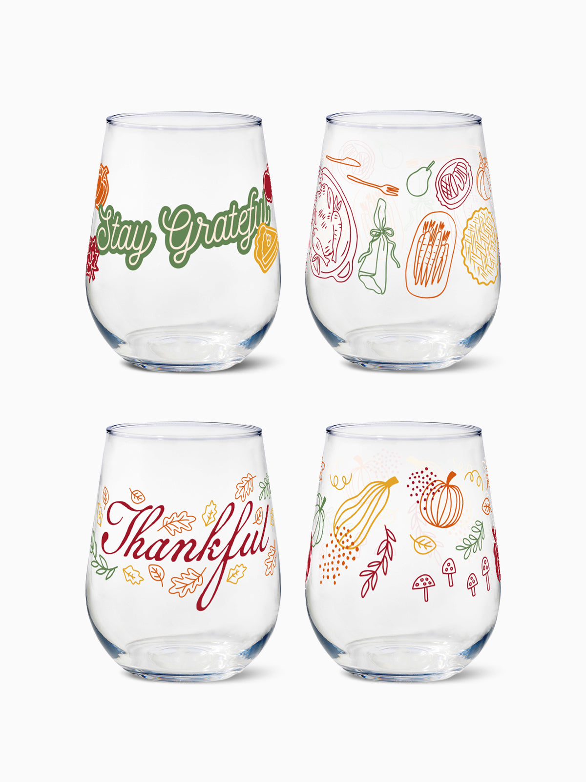 Thankful - RESERVE 16oz Stemless Wine Tritan™ Copolyester Glass