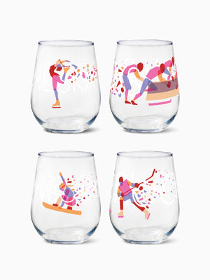 Winter Games - RESERVE 16oz Stemless Wine Tritan™ Copolyester Glass