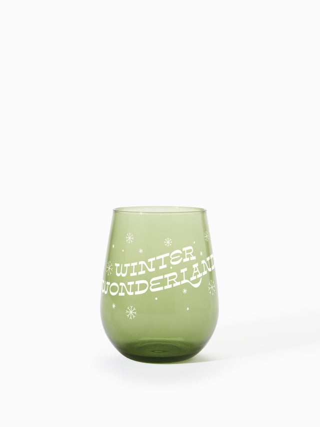 Winter Wonderland - RESERVE 16oz Stemless Wine Color Series Tritan™ Copolyester Glass Mixed Set