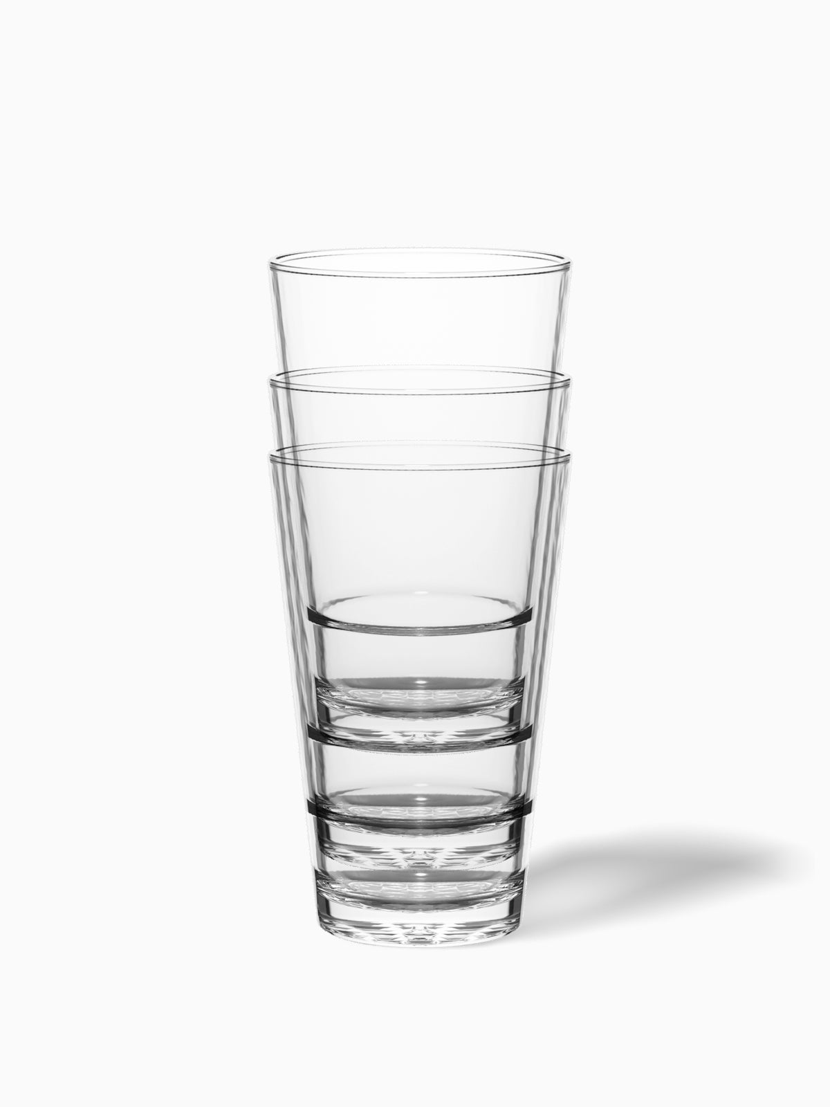 RESERVE 16oz Diamond Stackable Pint Tritan™ Copolyester Glass