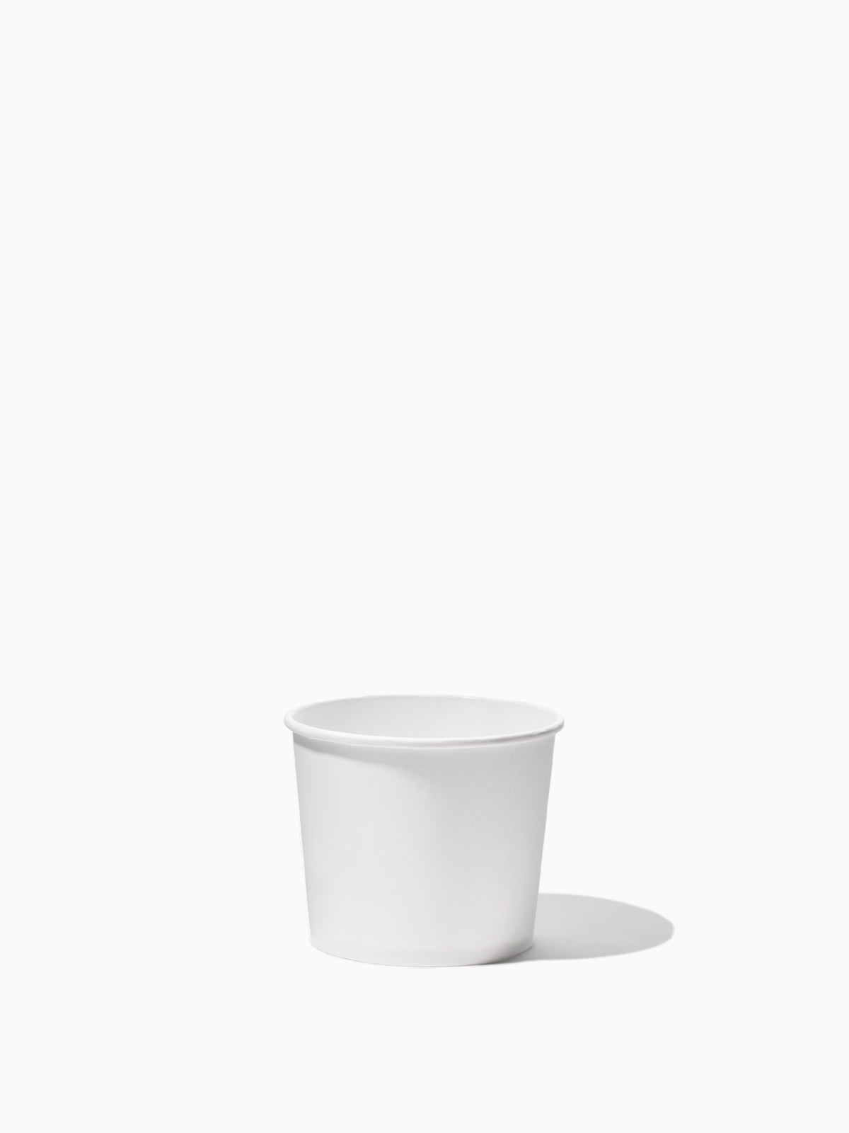 GO 10.5oz Paper Soup Container 90mm PE Liner White - Bulk - 1000/Case