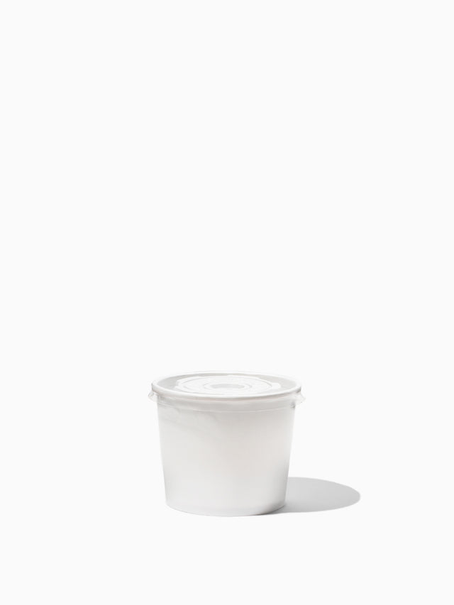 GO 10.5oz Paper Soup Container 90mm PE Liner White - Bulk - 1000/Case