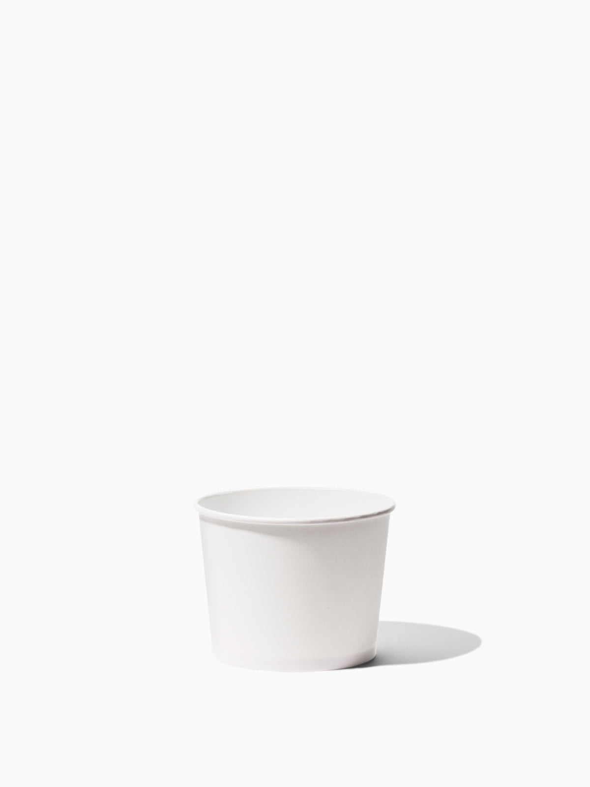 GO 12oz Paper Soup Container 102mm PE Liner White - Bulk - 1000/Case