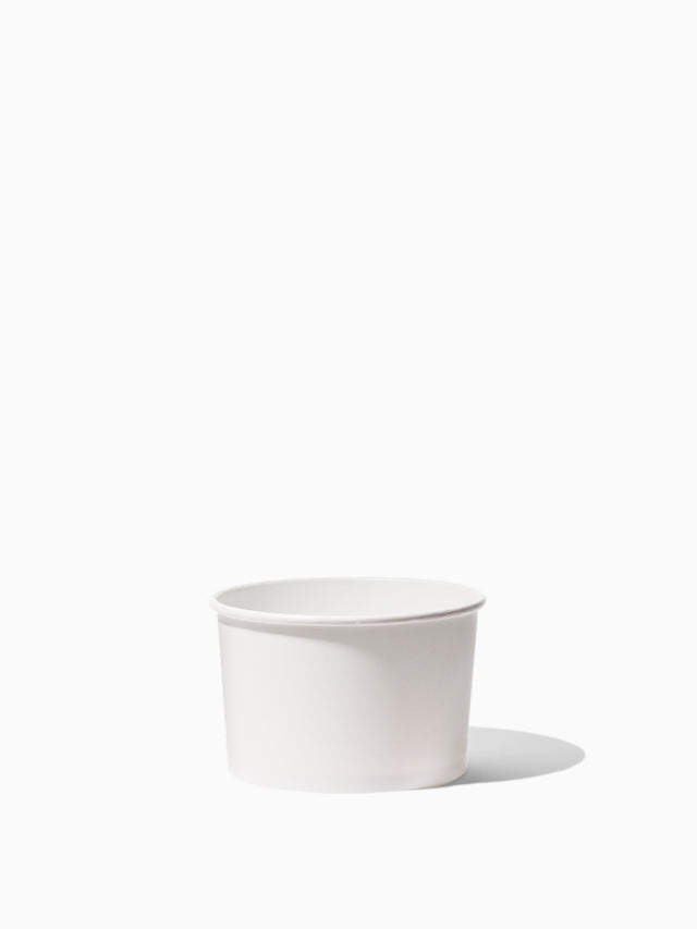 GO 20oz Paper Soup Container 127mm PE Liner White - Bulk - 600/Case