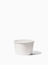 GO 28oz Paper Soup Container 142mm PE Liner White - Bulk - 600/Case