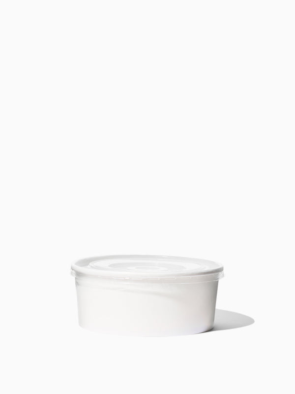 GO 30oz Paper Soup Container 165mm PE Liner White - Bulk - 600/Case