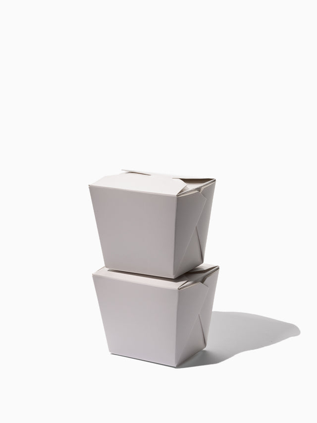 GO 8oz Paper To Go Box PE Liner White - Bulk - 450/Case