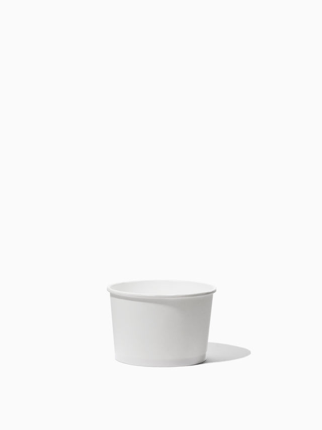 GO 8oz Paper Ice Cream Cup 96mm PE Liner - Bulk - 1000/ Case