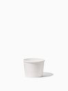 GO 8oz Paper Soup Container 90mm PE Liner White - Bulk - 1000/Case