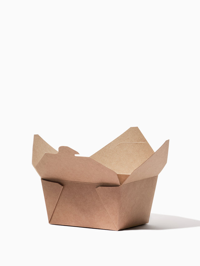 GO 26oz Paper To Go Box PE Liner Kraft - Bulk - 450/Case