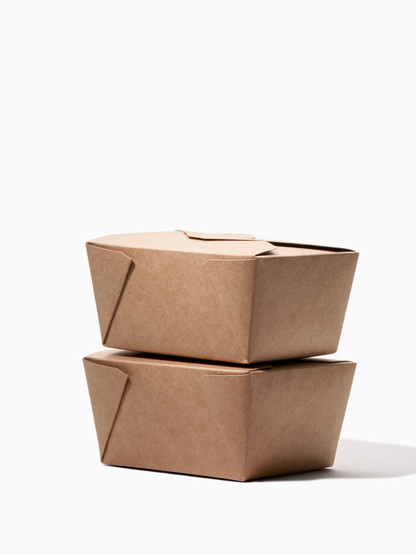 GO 26oz Paper To Go Box PE Liner Kraft - Bulk - 450/Case