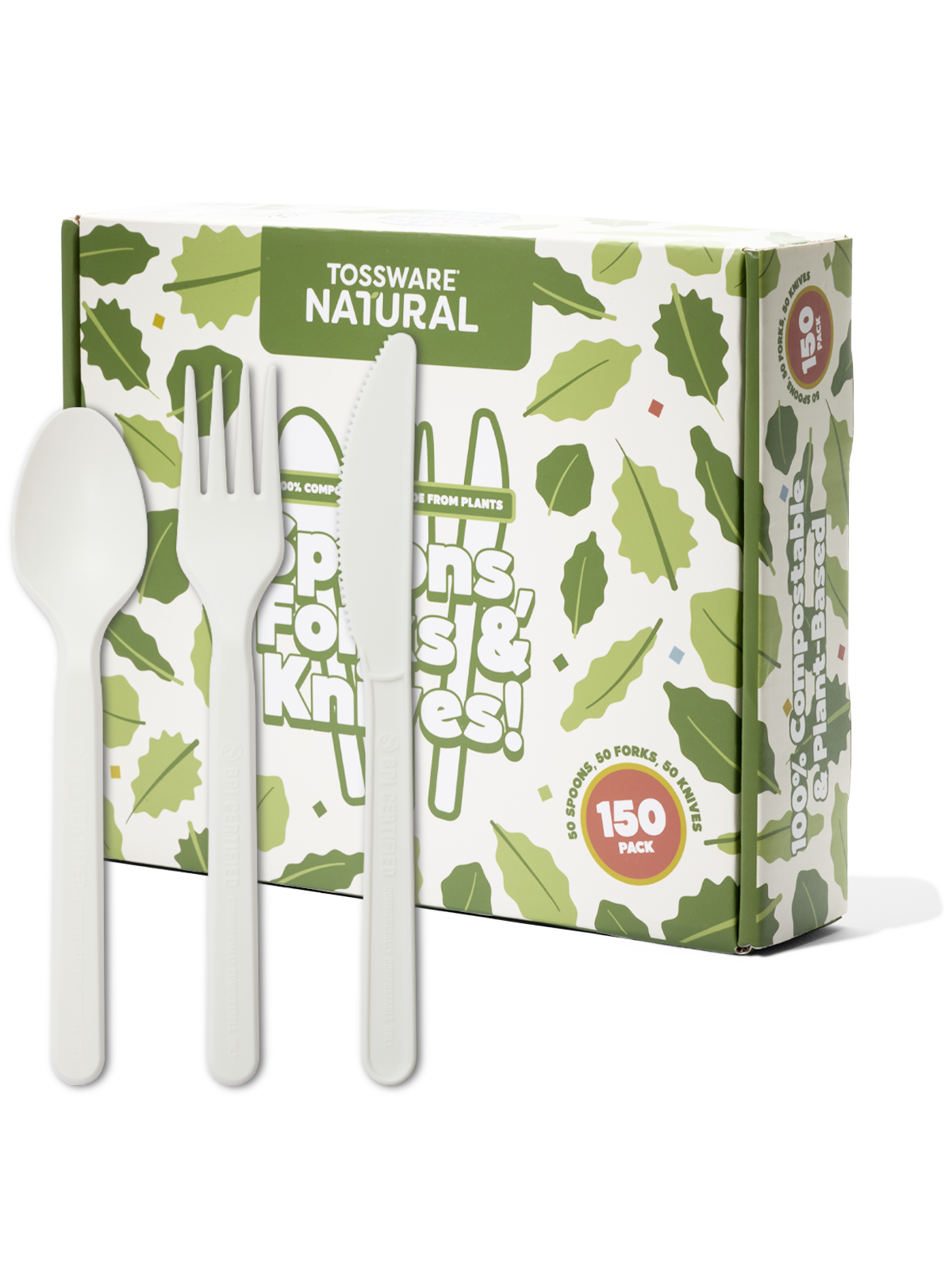 NATURAL Compostable Assorted Cutlery Set