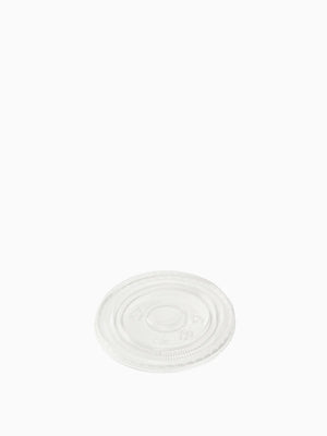 NATURAL 'Arc' and 'Arena' 96mm Compostable Lids - Bulk - 1000/Case