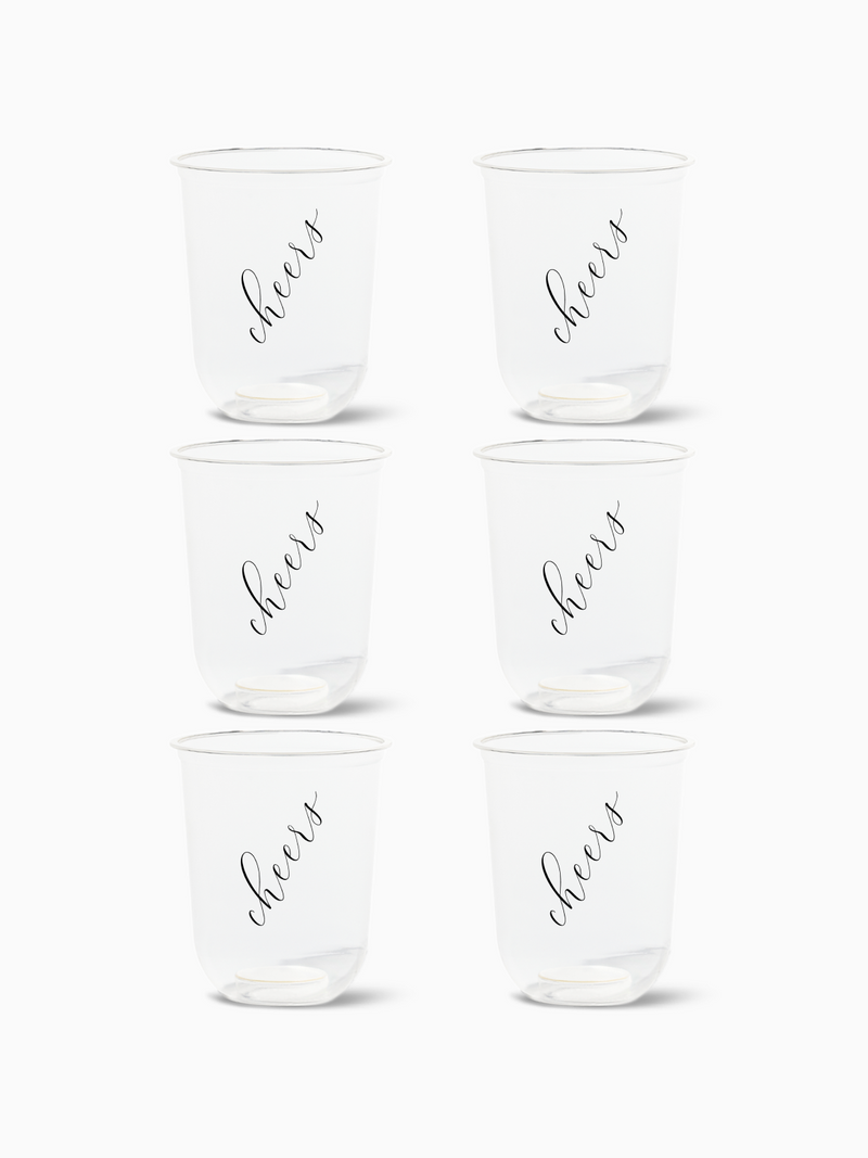 Classic Cheers (Black) - NATURAL 16oz Arc