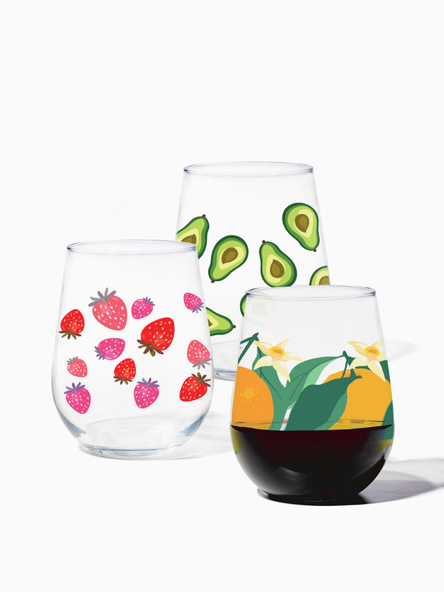 RESERVE Stemless Wine Fruit Basket