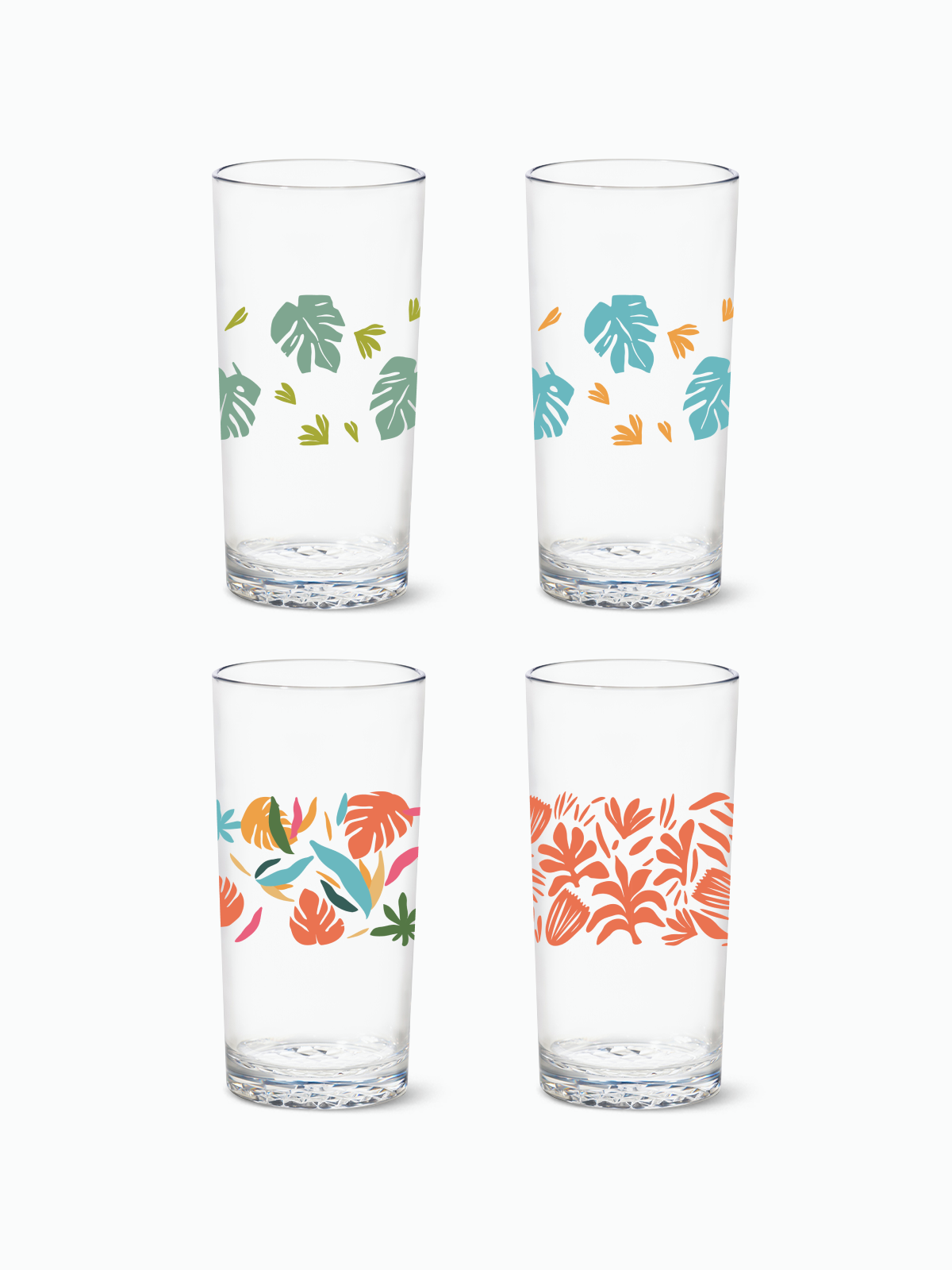 Tropical Abstract - RESERVE 14oz Highball Tritan™ Copolyester Glass