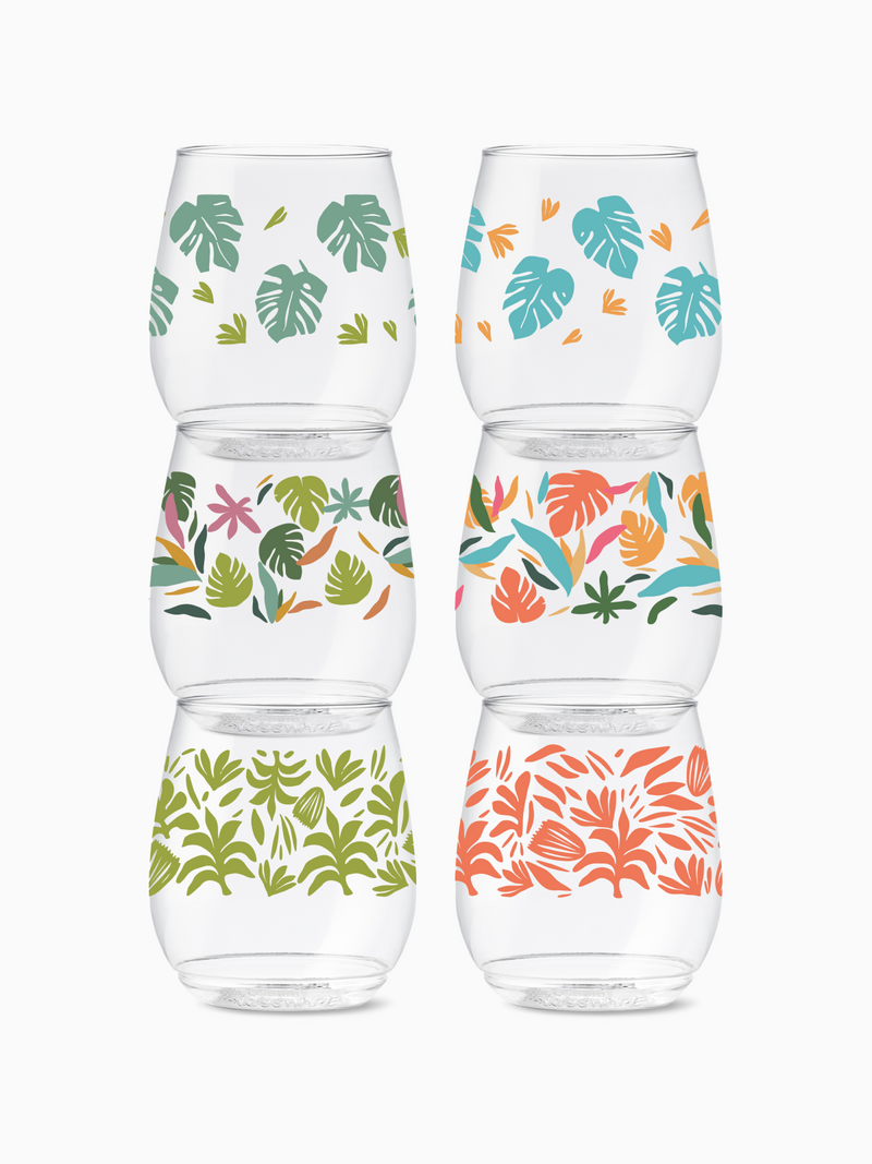 Tropical Abstract - POP 14oz Vino