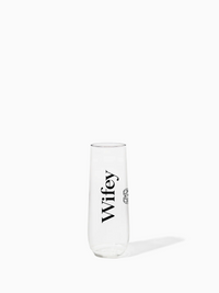 Wifey - TOSSWARE × BRIDEMERCH - POP 9oz Flute - Black