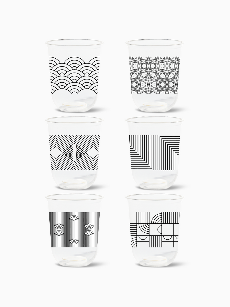 Modern Geometric - NATURAL 16oz Arc