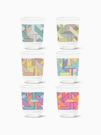 Art Deco Lines - NATURAL 16oz Arc