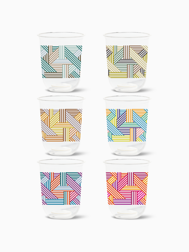 Art Deco Lines - NATURAL 16oz Arc