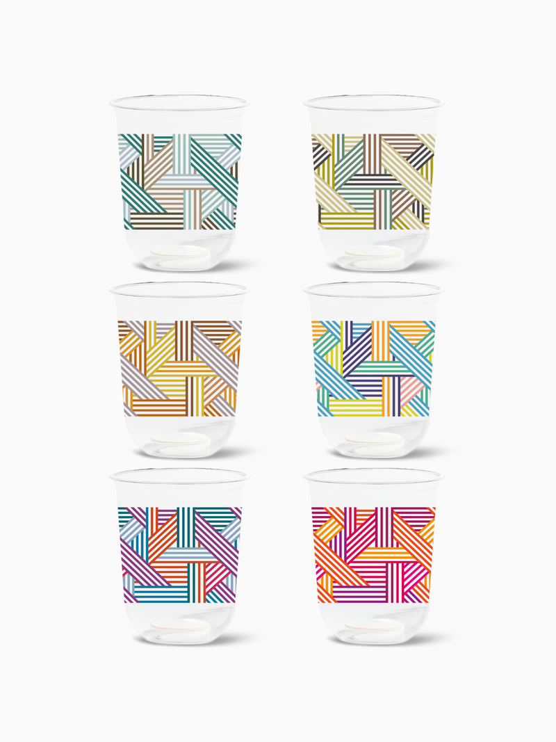 Art Deco Lines - NATURAL 16oz Arc