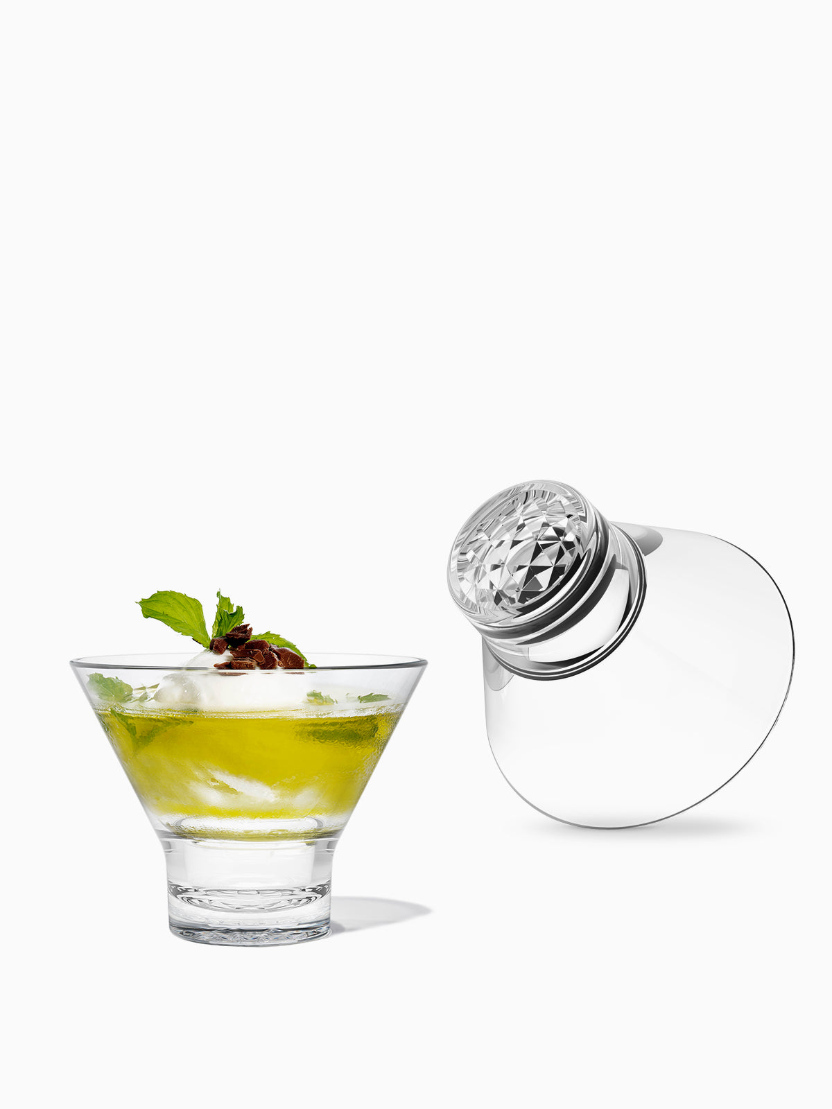 Cork Pops Ice Free Stainless Steel Martini Glass