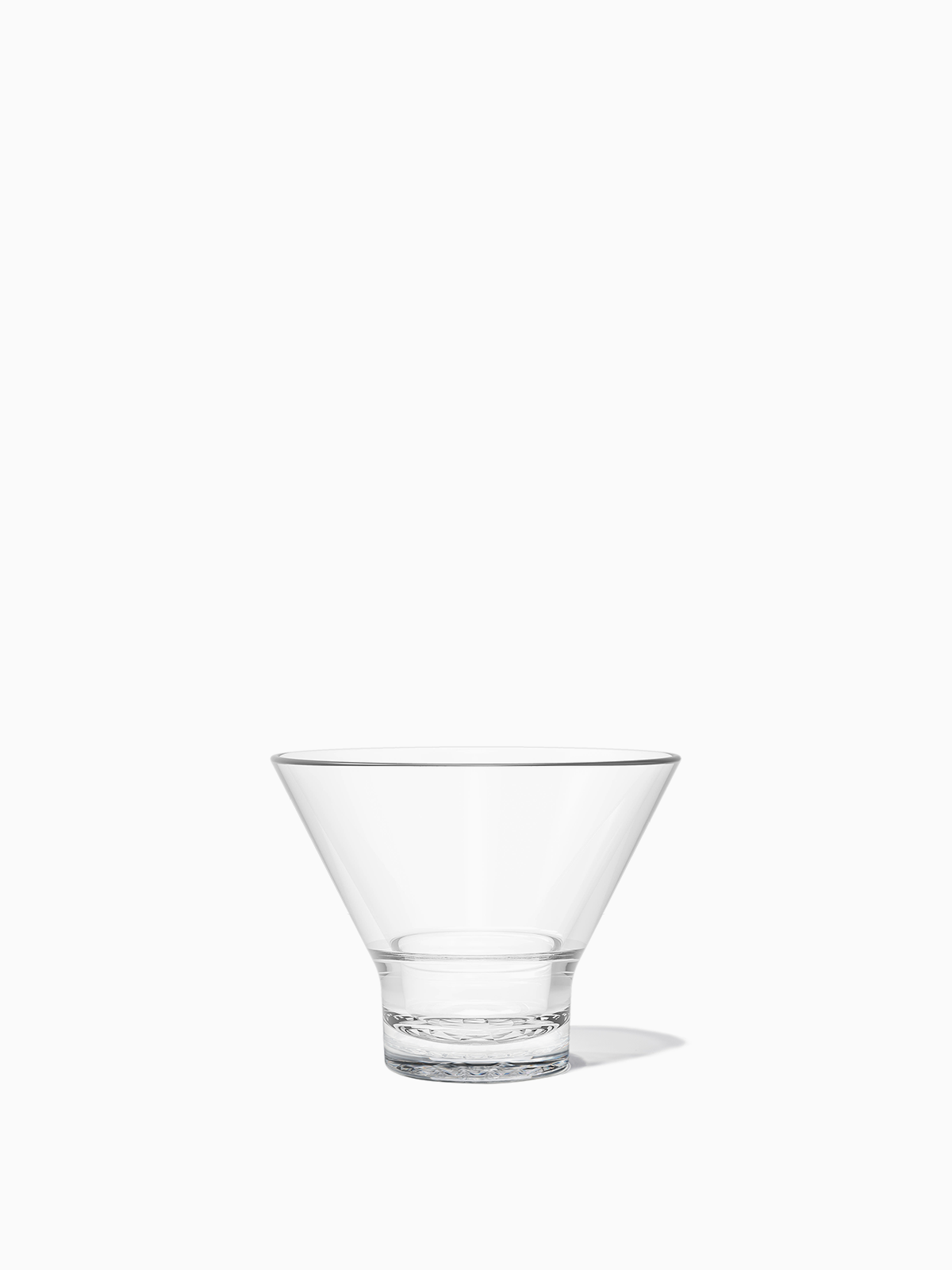 True Party Disposable Plastic Martini Glasses - Stemmed Clear Cocktail Cups  for Outdoors, Parties - 8oz Set of 12 