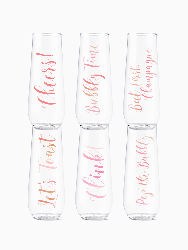 Pink Rose Toast 2.0 - POP 9oz Flute