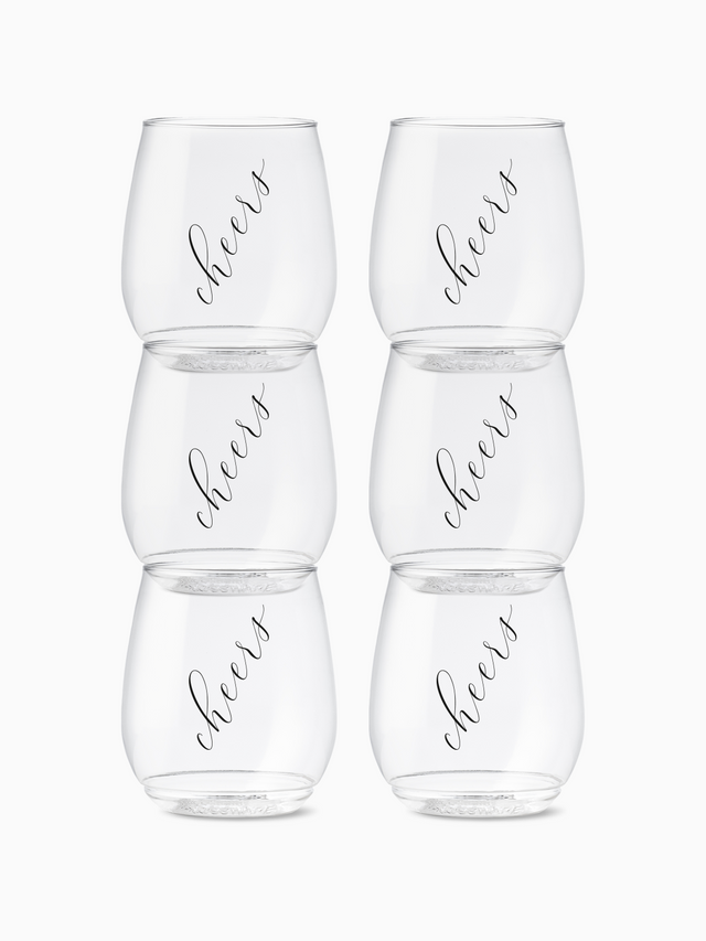 Classic Cheers (Black) - POP 14oz Vino