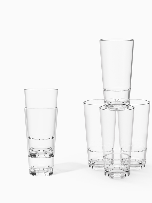 TOSSWARE RESERVE Backbar 20 fl. oz Tritan Stacking Cooler Glasses (Set of 4)